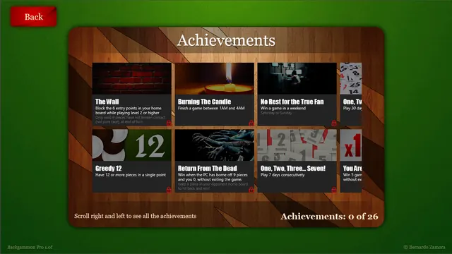 Backgammon Pro: Achievements